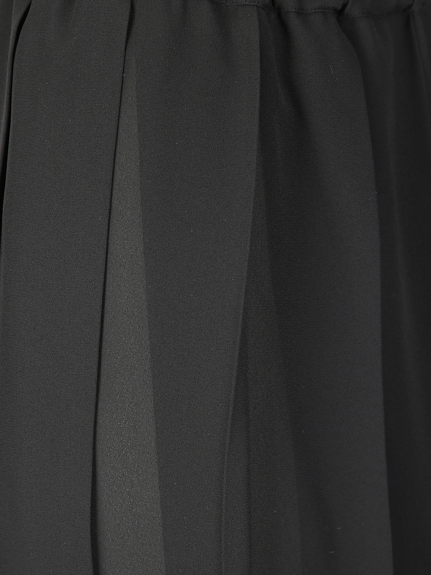 Shop Comme Des Garçons Pleated Midi Skirt In Black