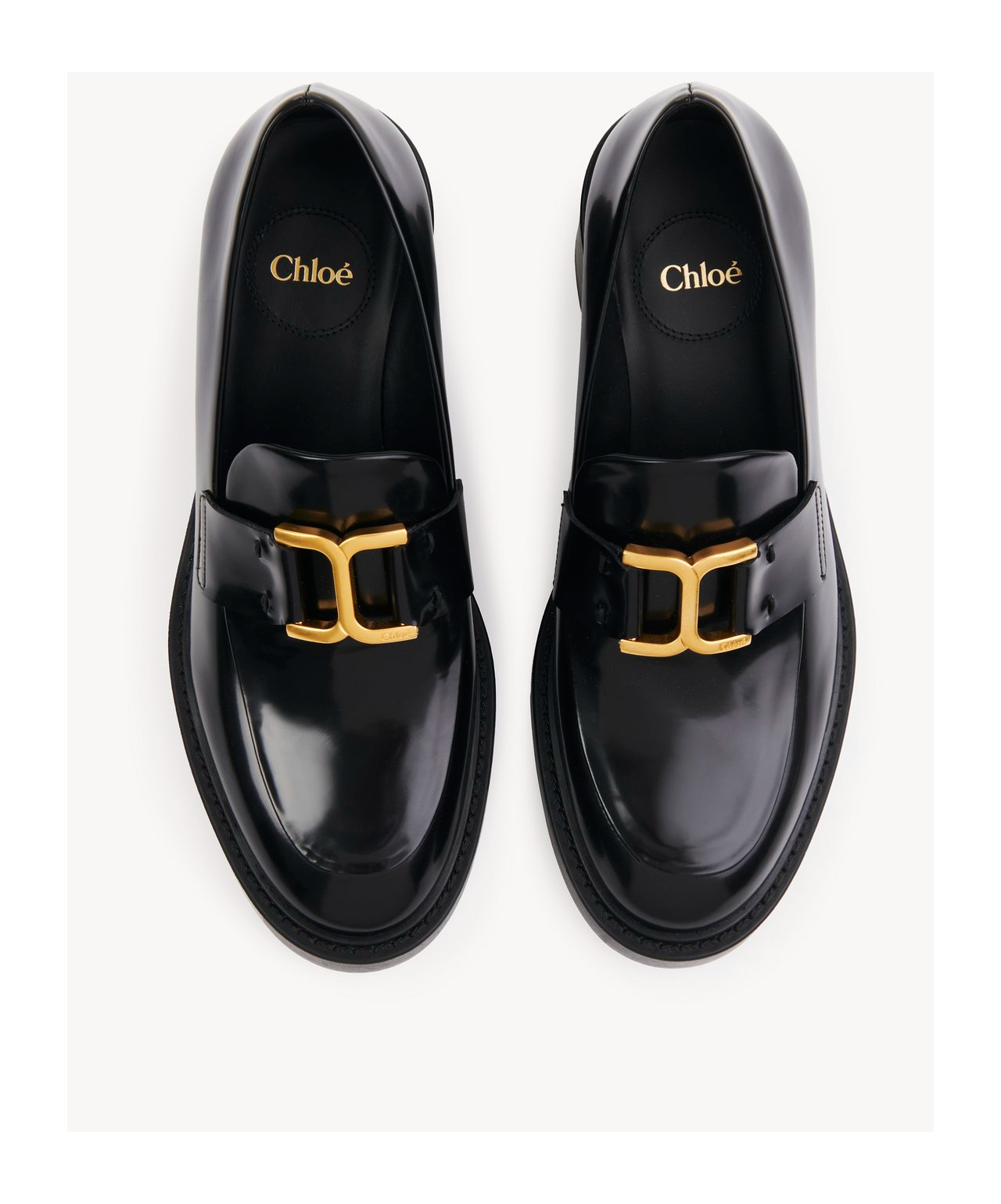Chloé Chloe Marcie 65 Leather Loafers In Black
