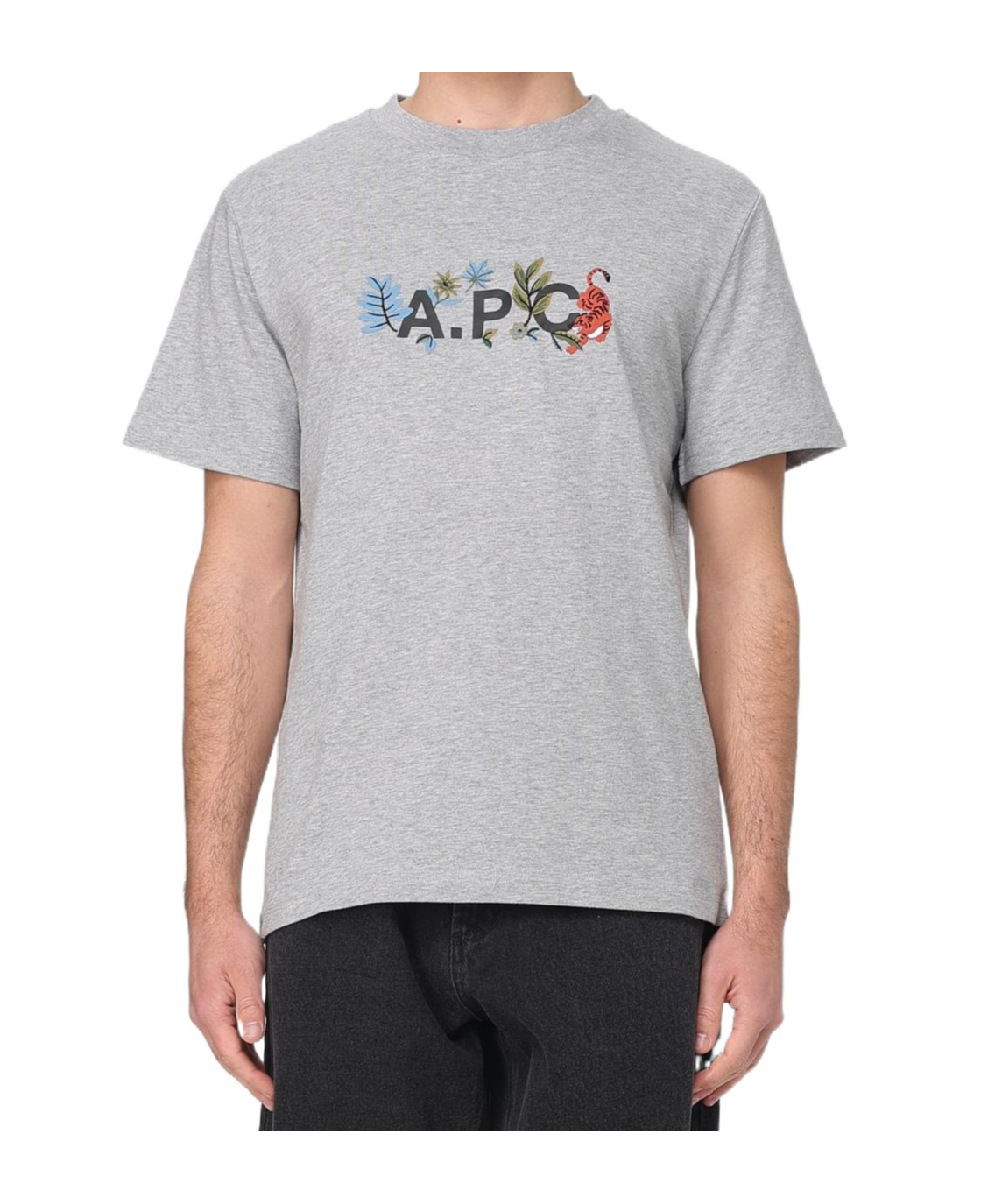 Apc Short T Shirt In Gray