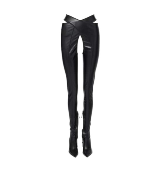 Attico Faux-leather Over-the-knee Boots In Animal Print