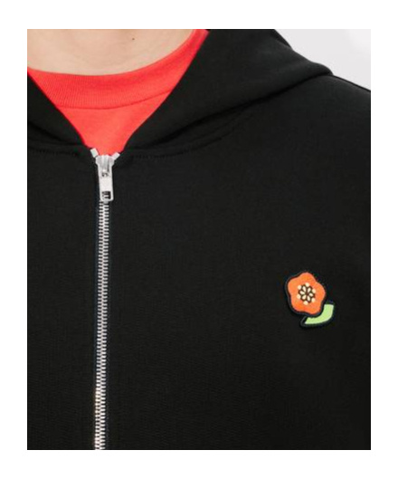 Kenzo Men's Boke Flower Full Zip Hoodie In Black