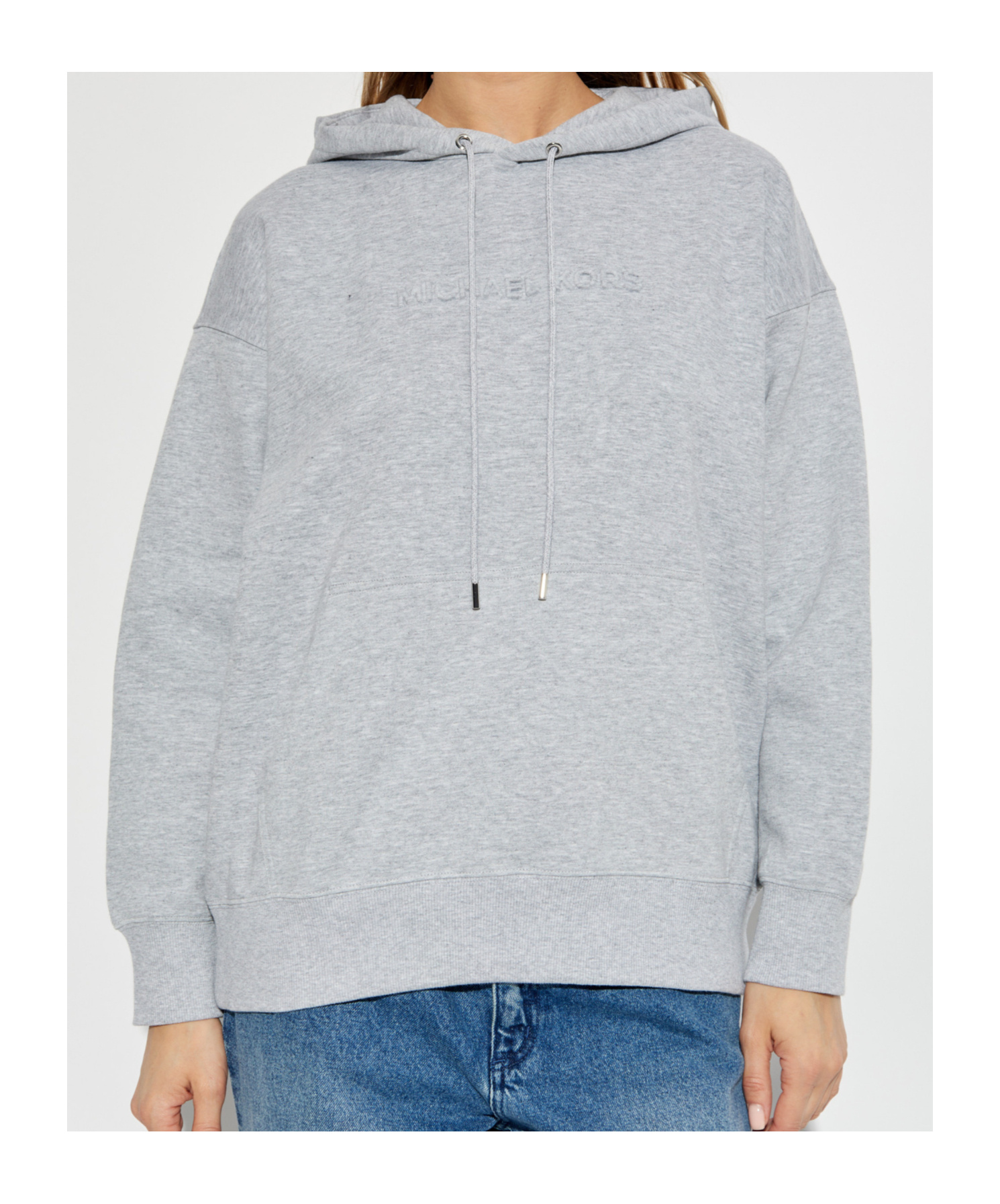 Michael Michael Kors Long-sleeved Sweater In Gray
