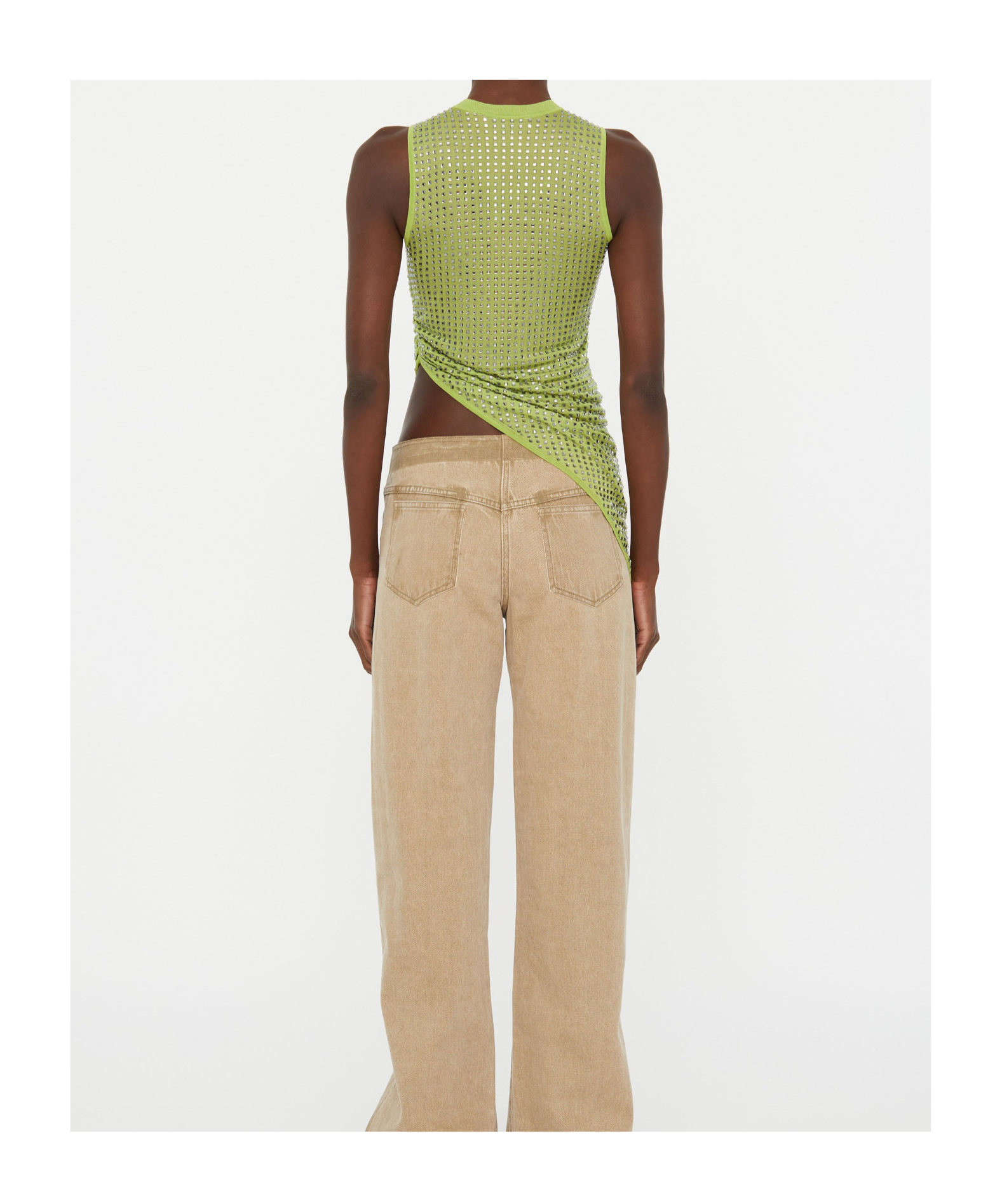 Christopher Esber Cirrus Tank Top In Green