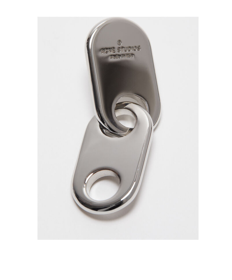 Acne Studios Chain Lock Earring In Black