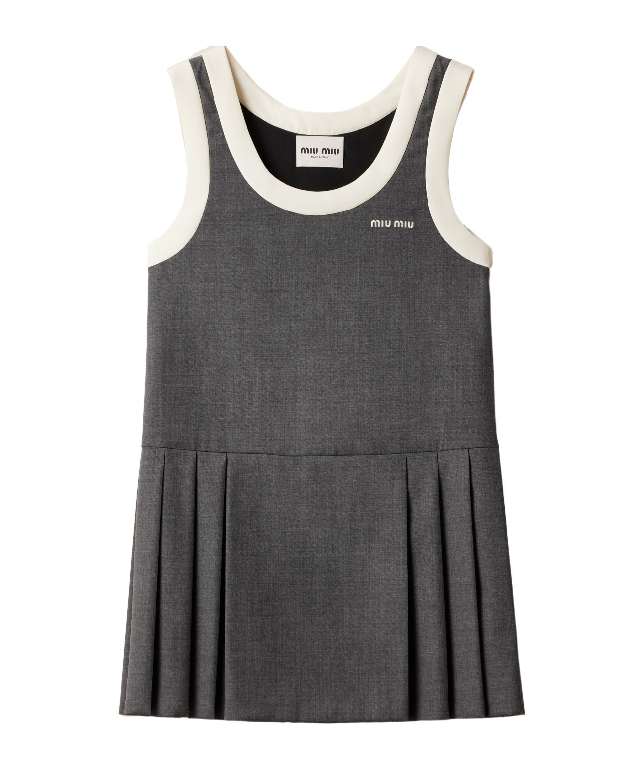 Miu Miu Sleeveless Dress In Black