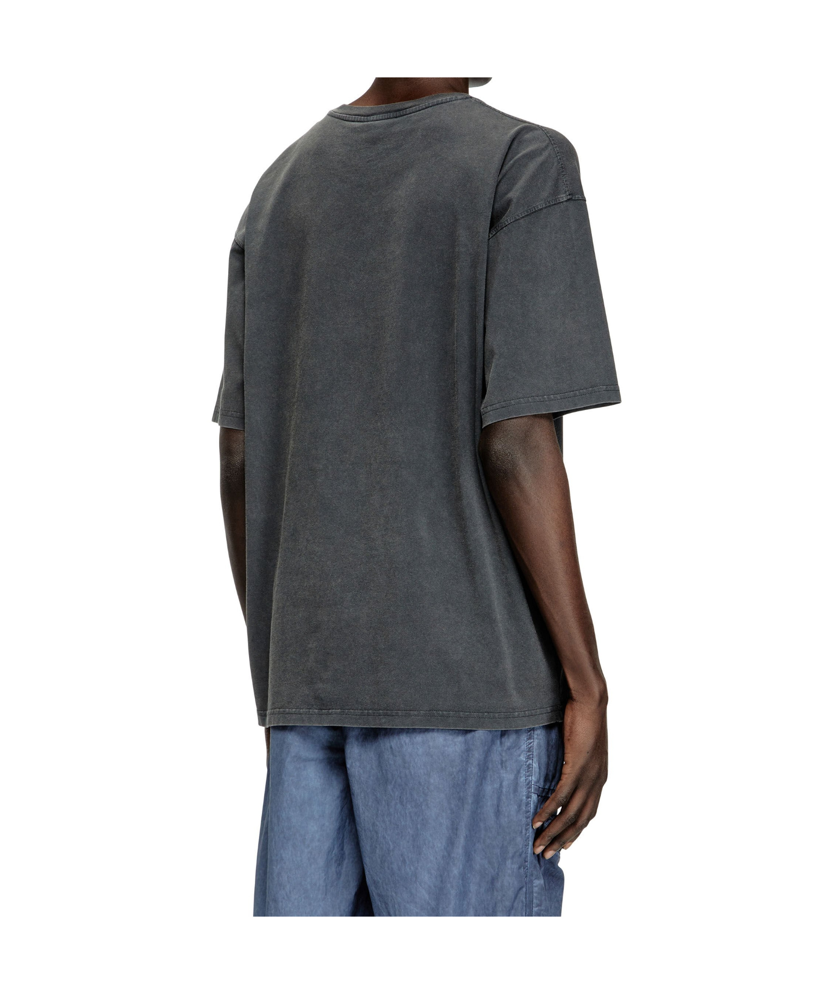 Diesel T-boxt T-shirt With Distressed Effect In Black