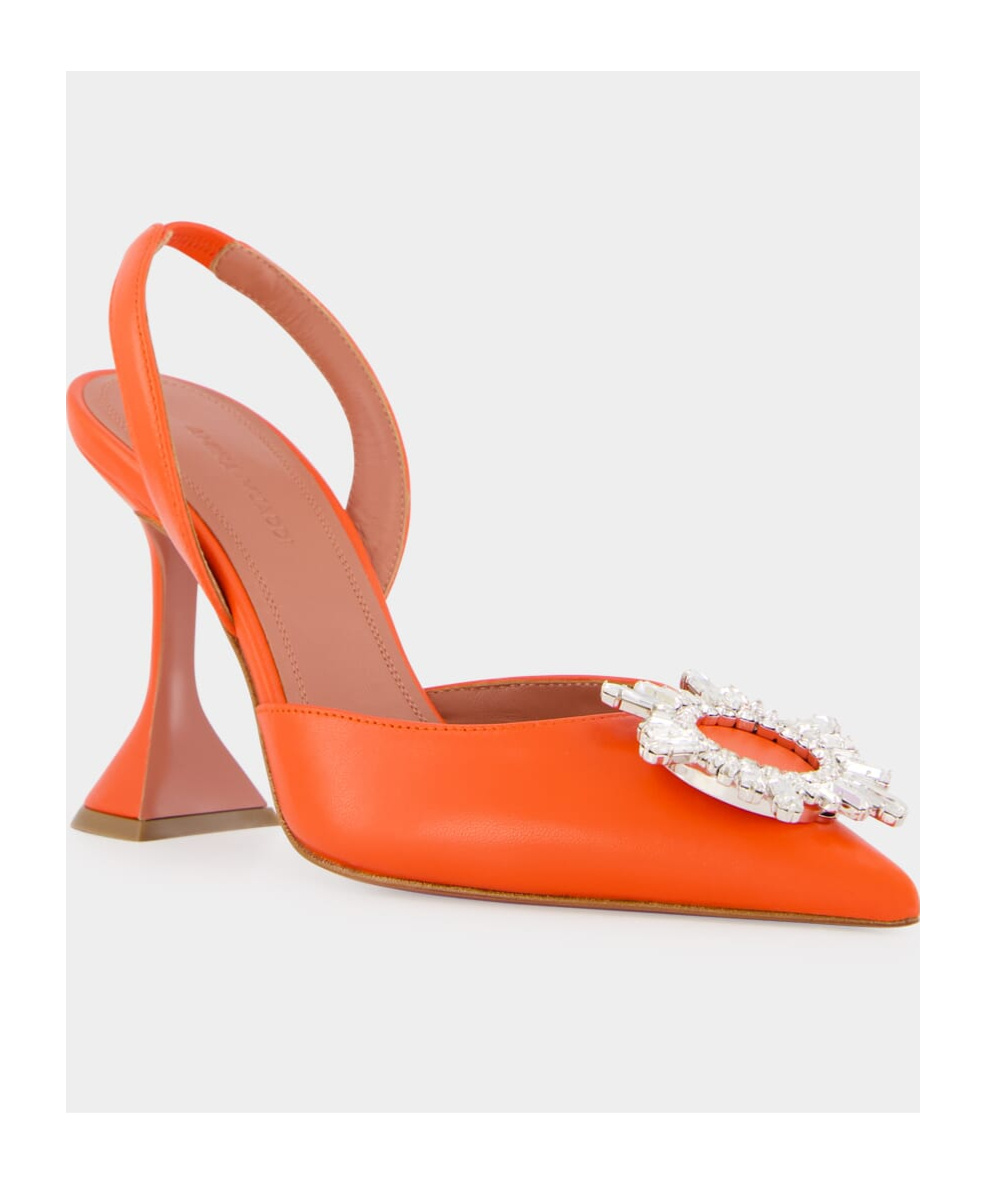 AMINA MUADDI POINTED HIGH-HEELED SANDALS