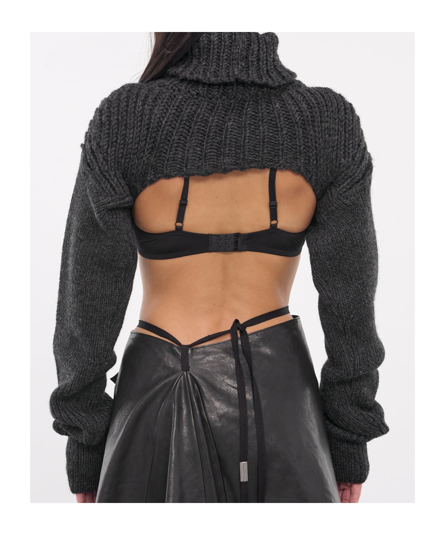 Acne Studios Long-sleeved Sweater In Black