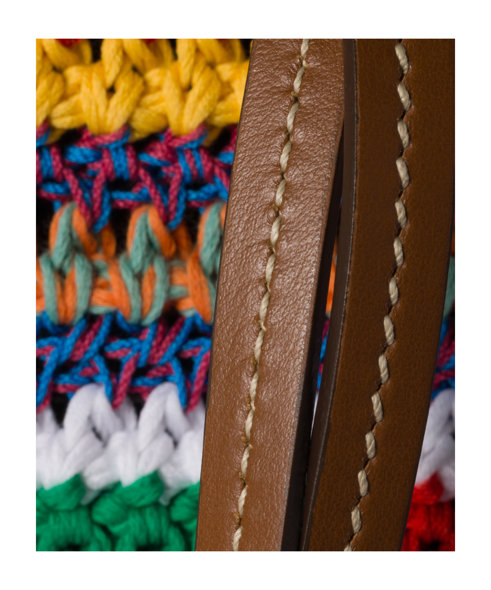 Miu Miu Crochet Tote Bag In Multicolor