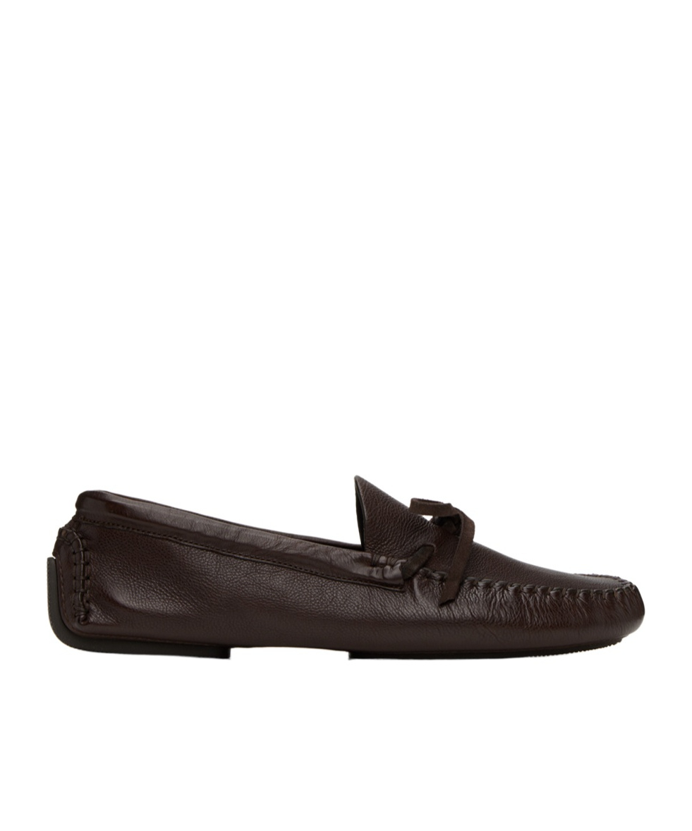 The Row Lucca Loafer Shoes In Black