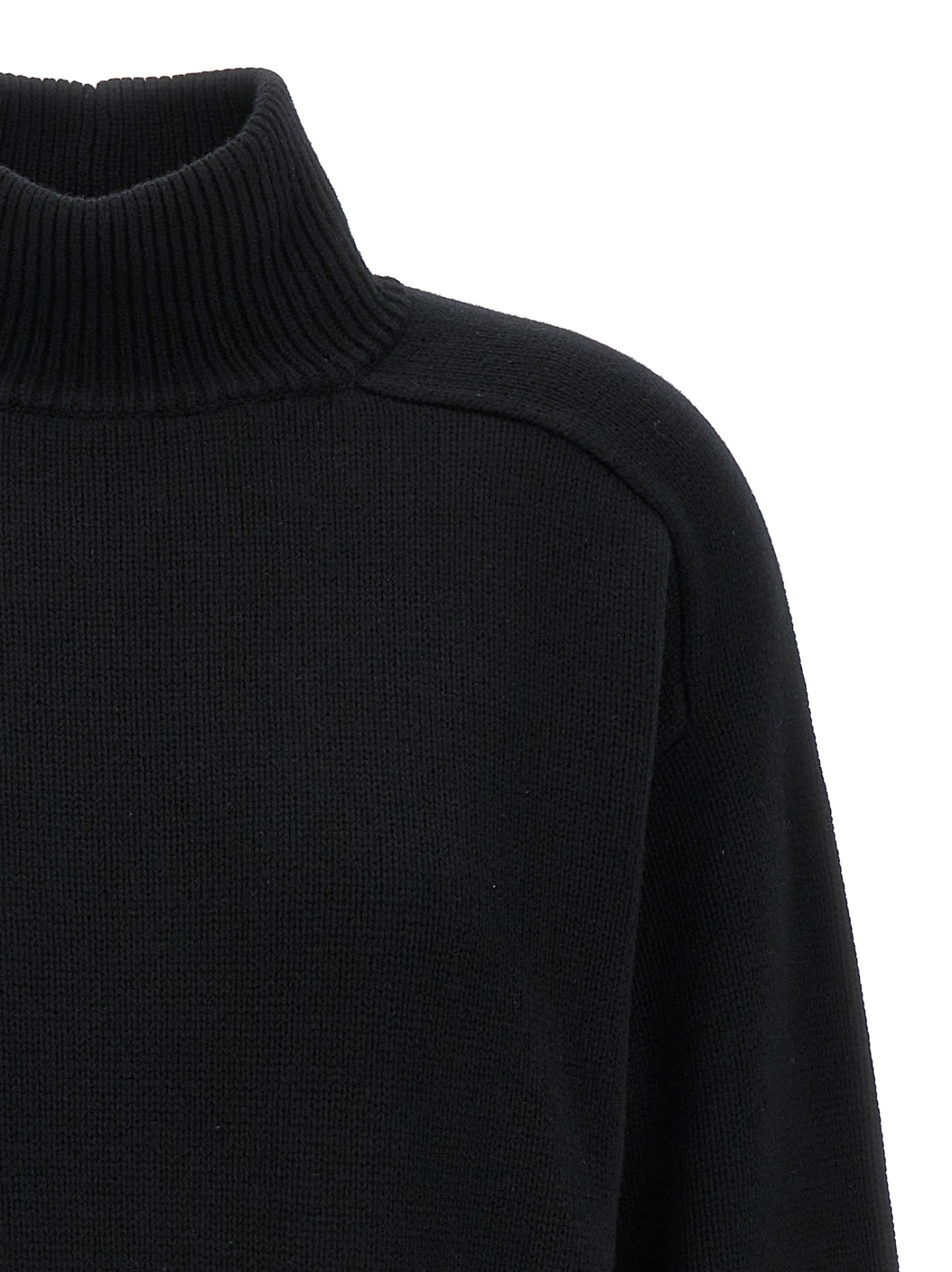 Canada Goose Baysville Turtleneck Wool Jumper In Black