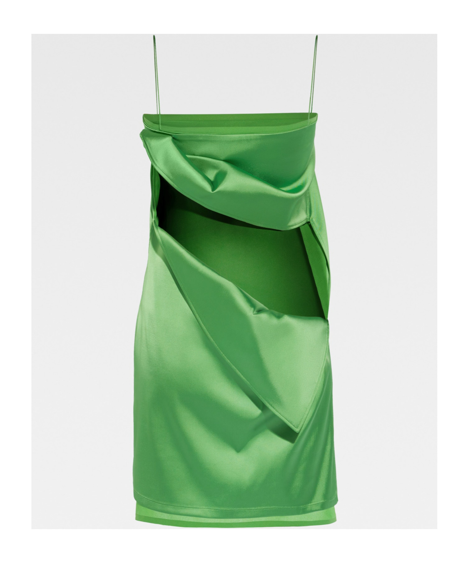 Jacquemus Green La Casa 'la Robe Elica' Minidress In Green