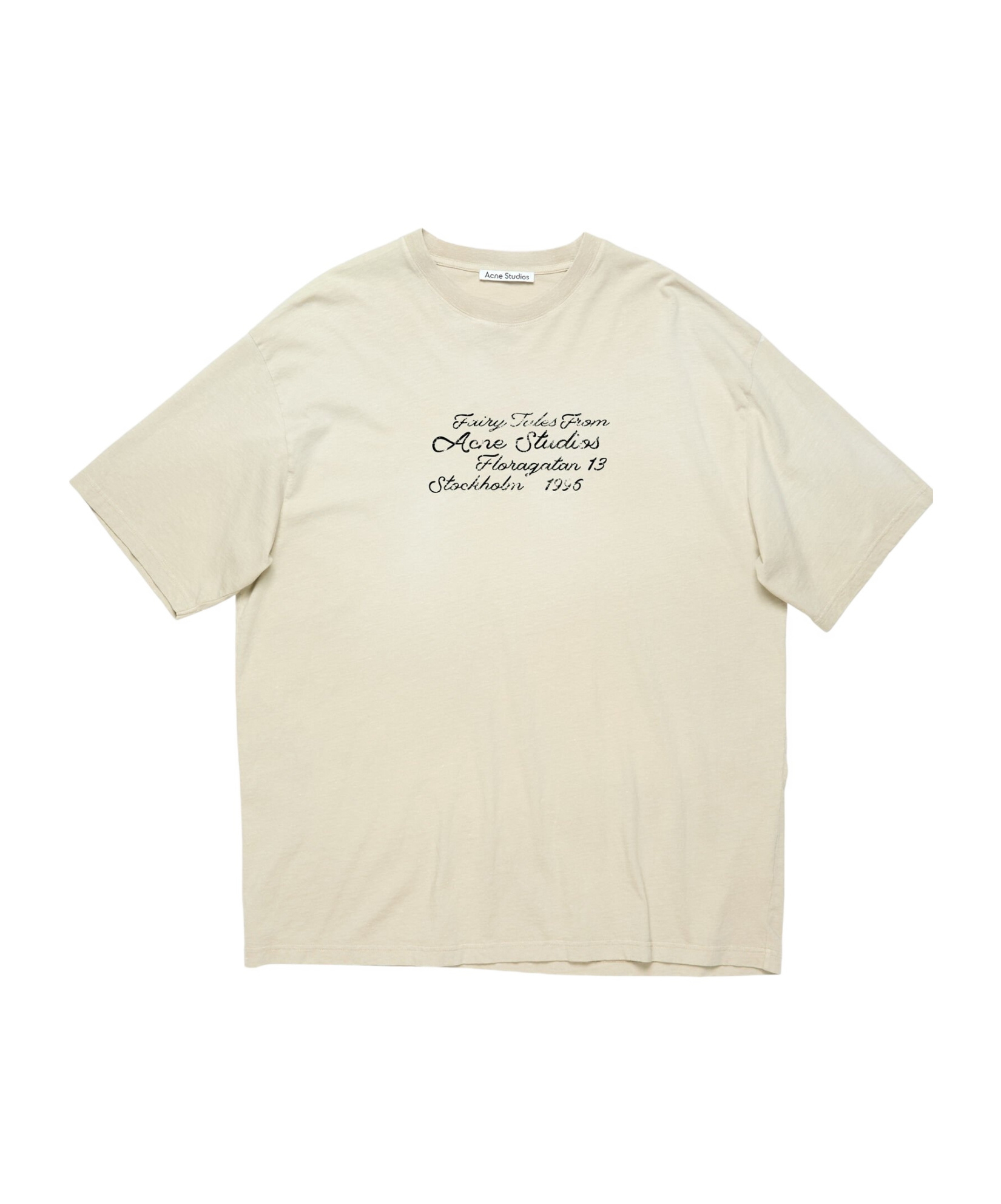 Acne Studios Graphic-print T-shirt In Neutral