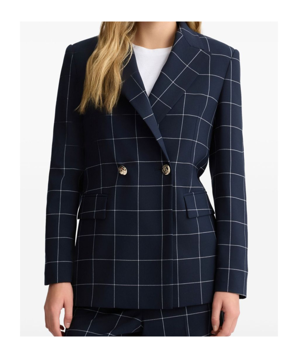 Liu •jo Double-breasted Check Blazer
