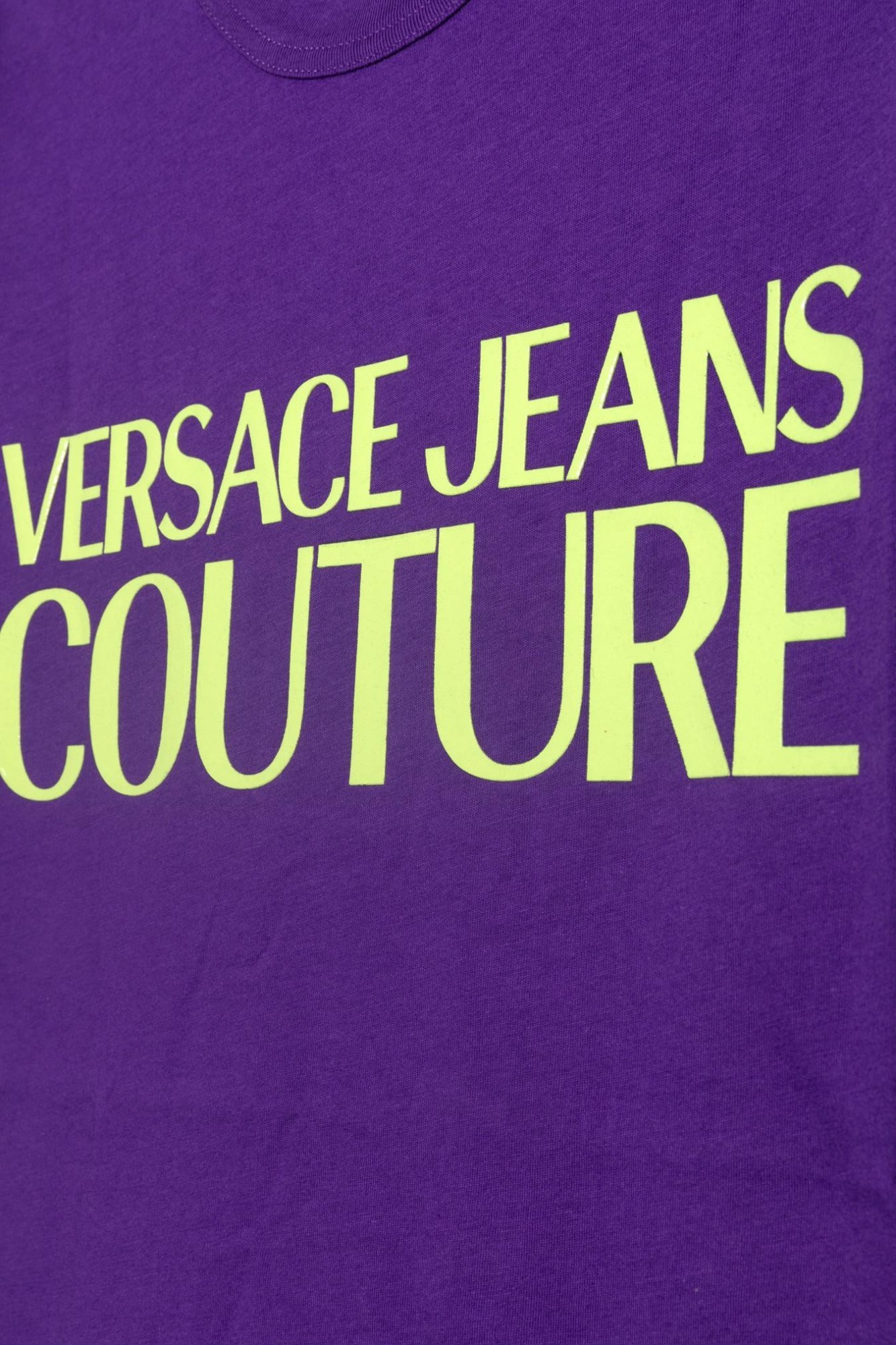 Versace Jeans Logo T-shirt In Purple