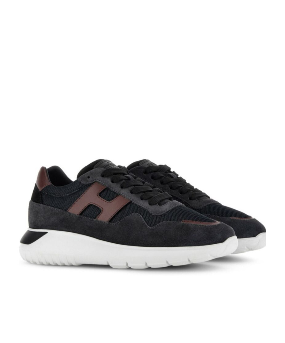Hogan Interactive 3 Lace-up Sneakers In Black