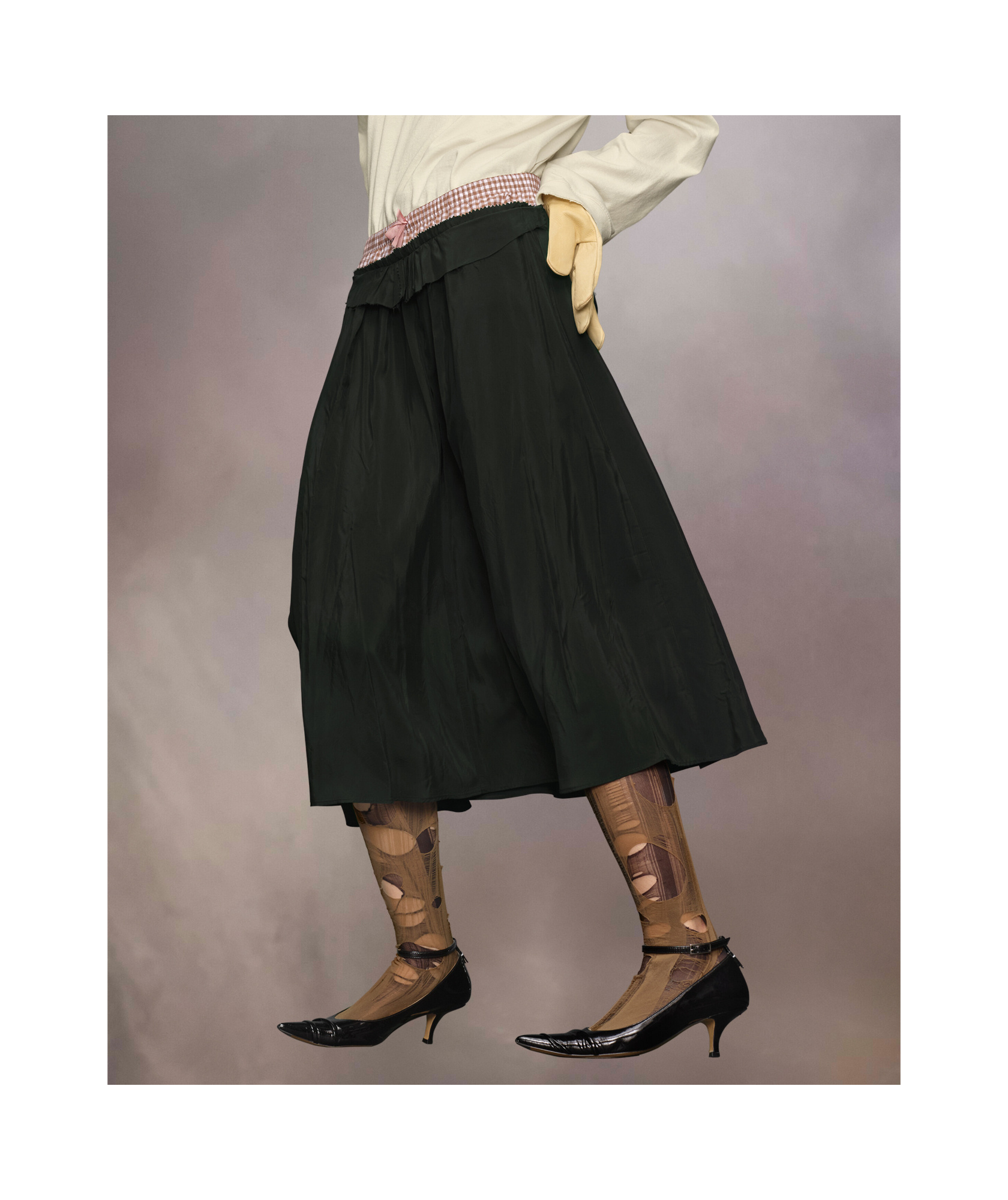 Maison Margiela Anonymity Of The Lining Skirt In Black