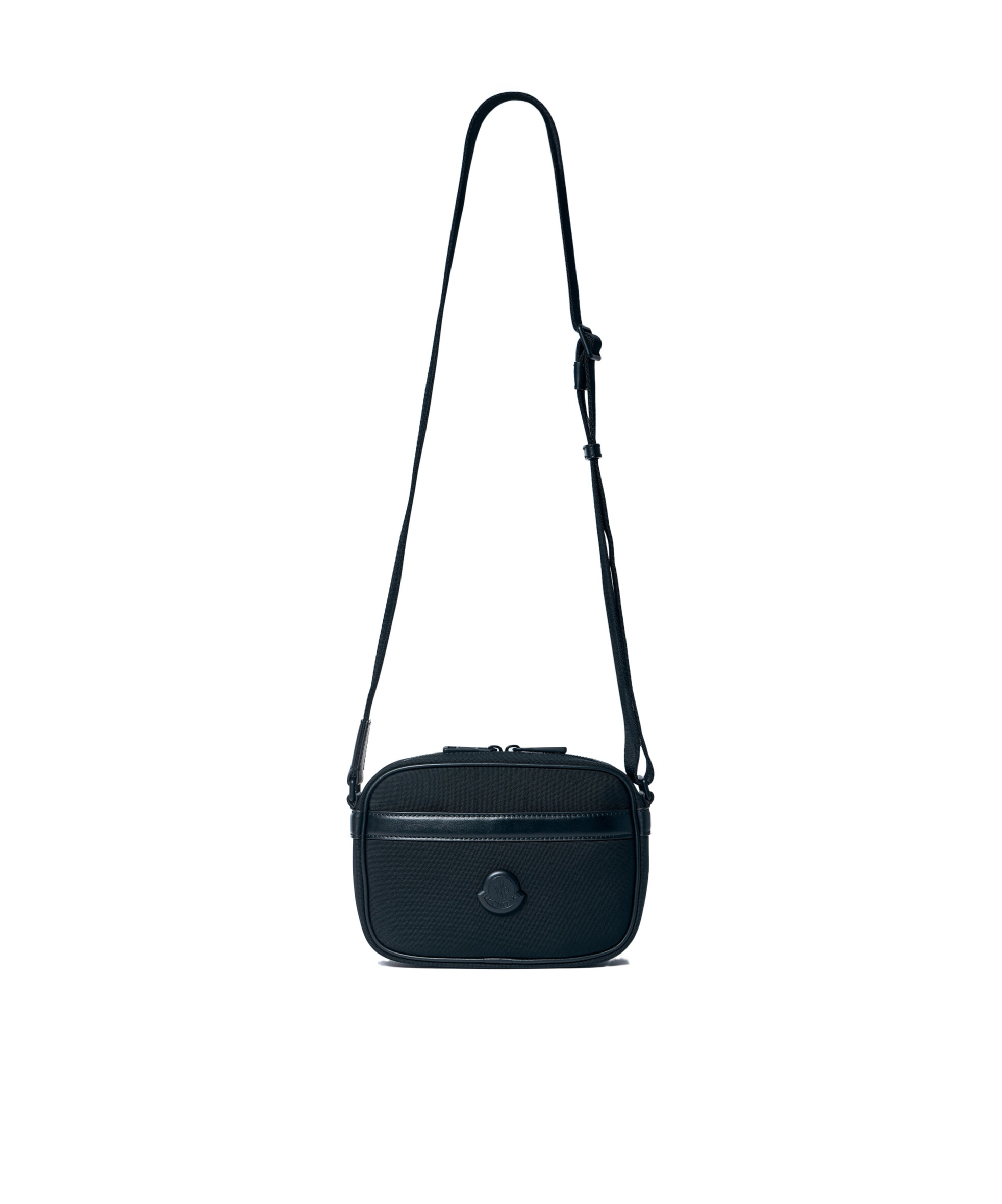 Moncler Zippered Crossbody Bag In Black