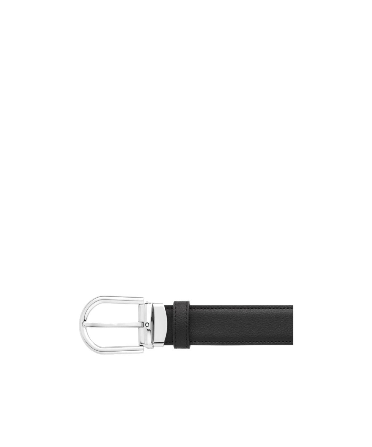 Montblanc Mens Reversible Leather Belt In Black