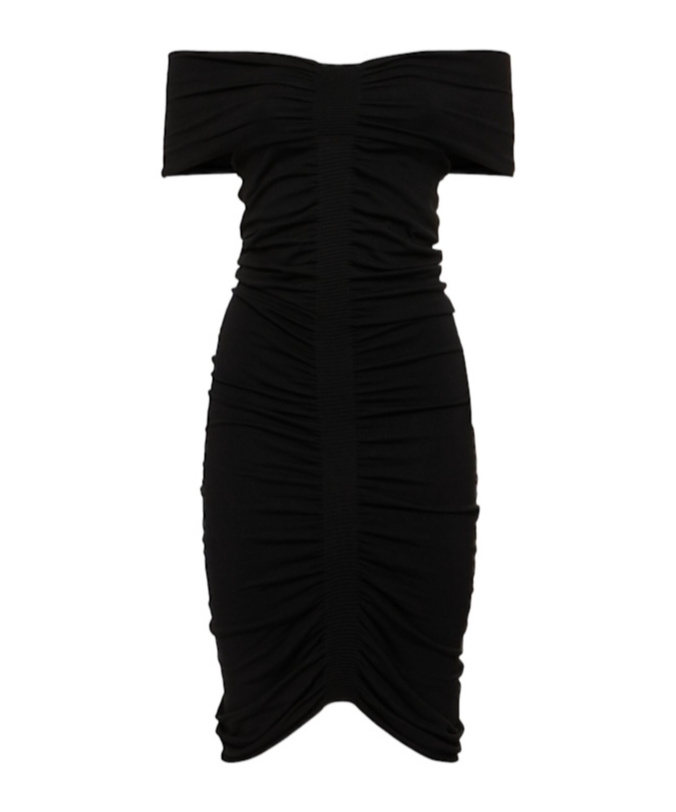 Alexander Wang Off-shoulder Ruched Dress
