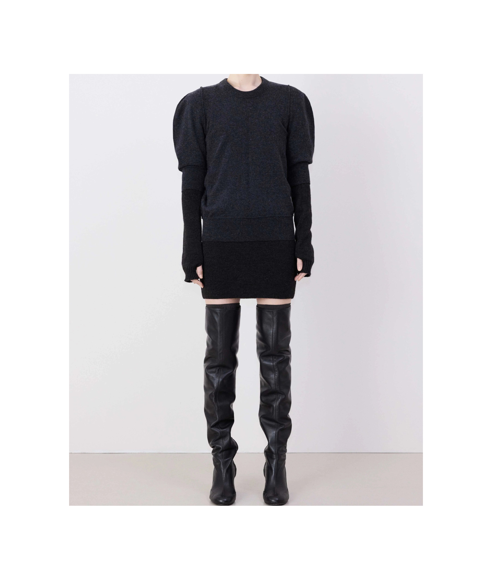 Lemaire Short Sleeved Crewneck Knitted Top In Black