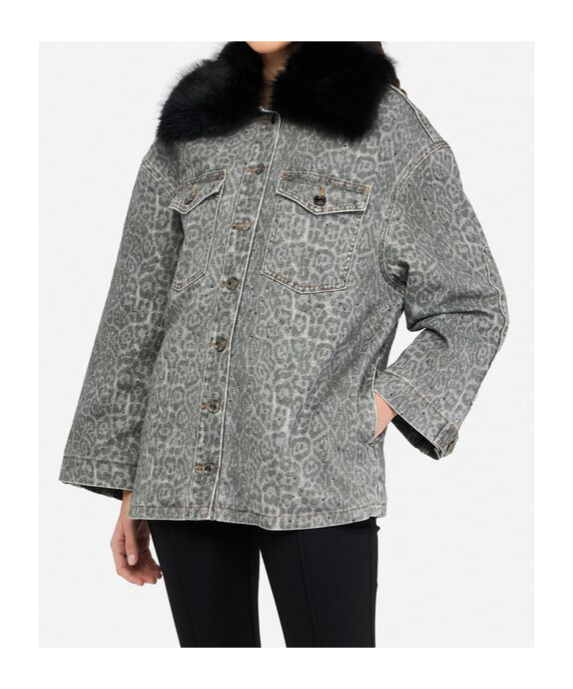 Liu •jo Printed Lapel Jacket In Multi
