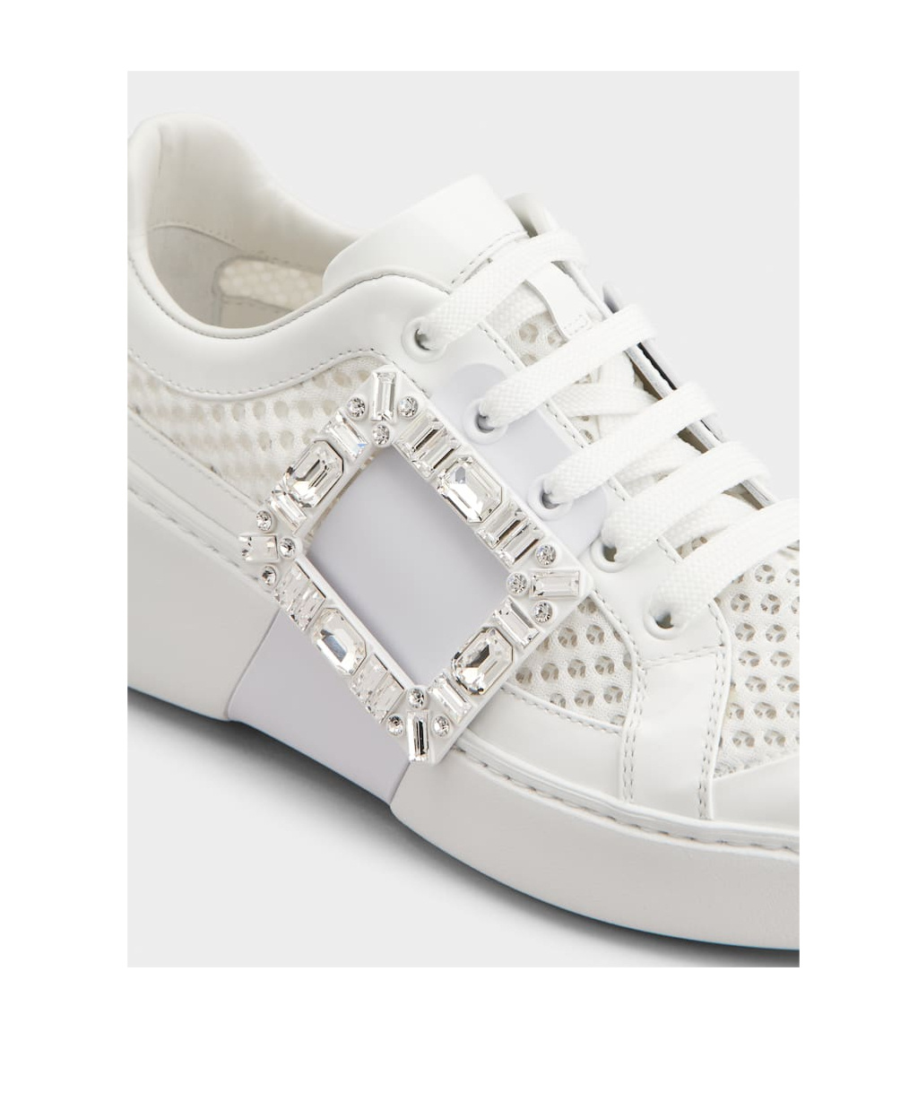 Roger Vivier Viv' Skate Sneakers In Fabric