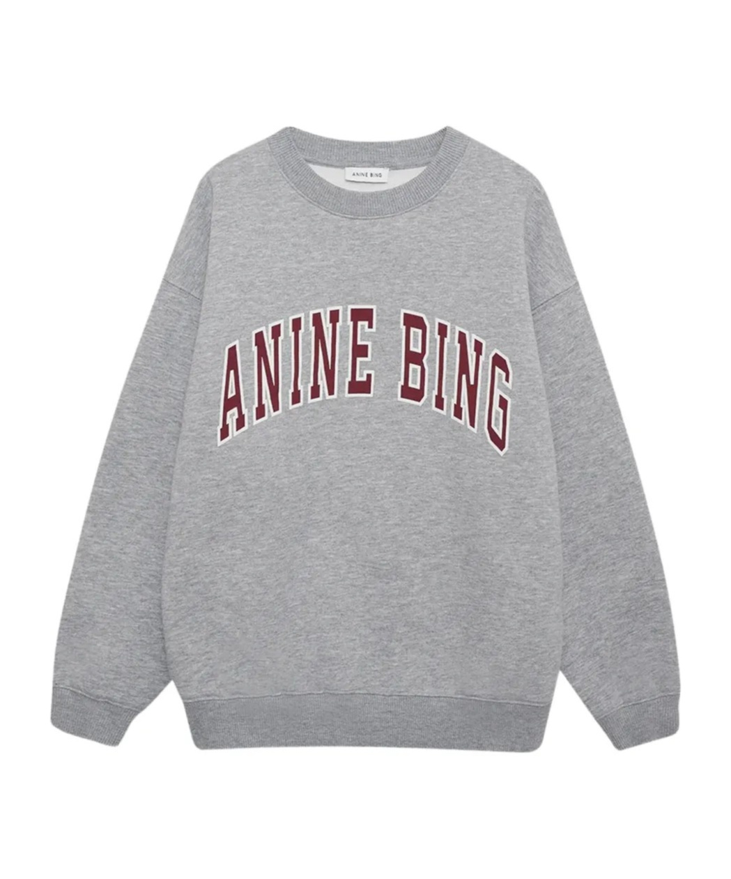 Anine Bing Spencer Sweatshirt In Medium Heather Grey In Gray