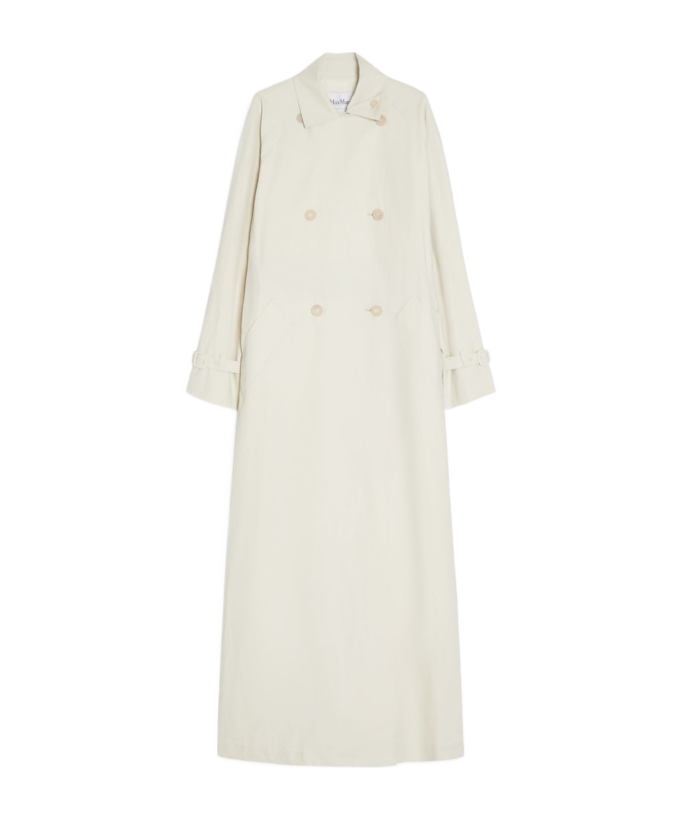 Max Mara Long-sleeved Windbreaker In White
