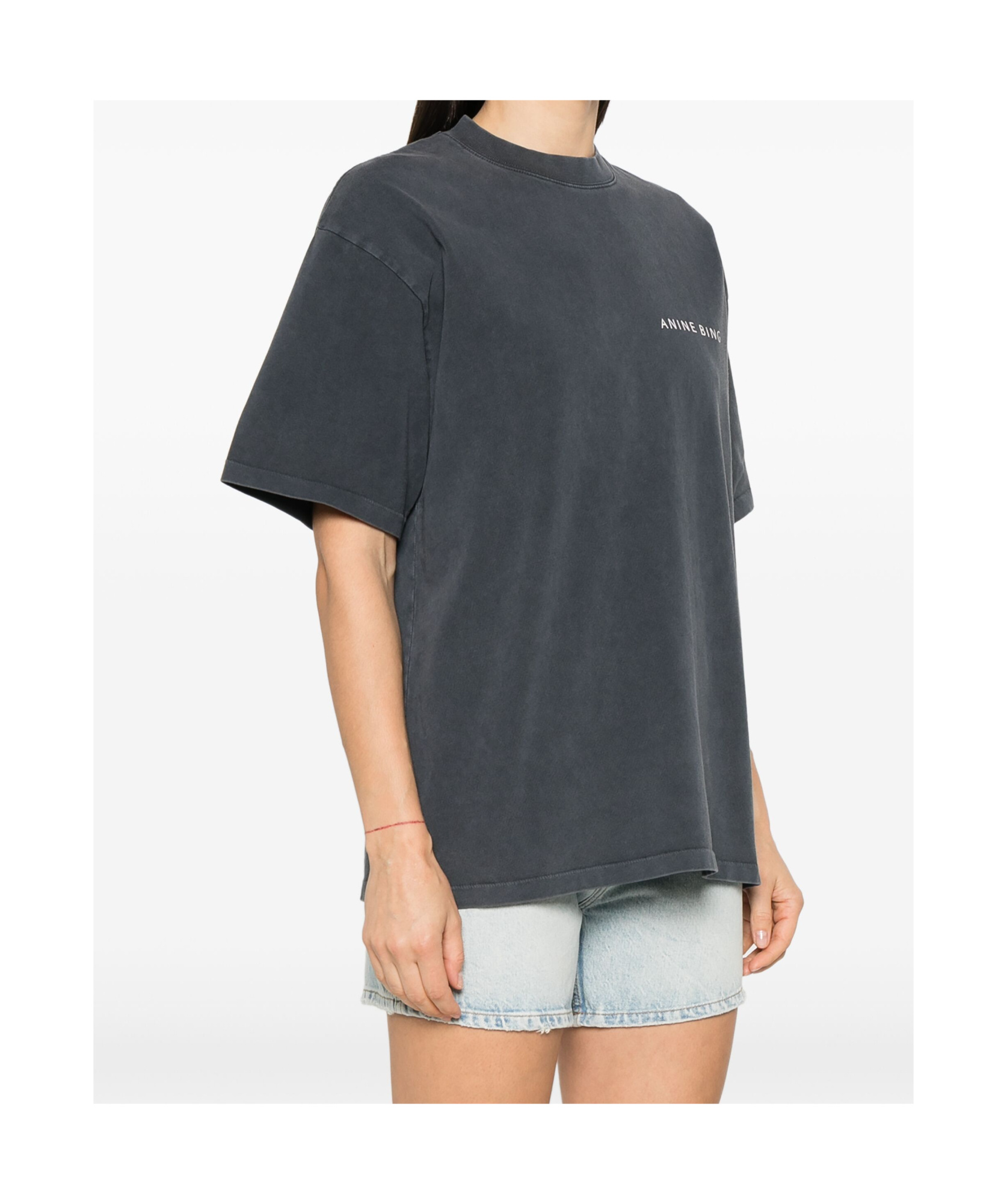 Shop Anine Bing Short-sleeved T-shirt In Black