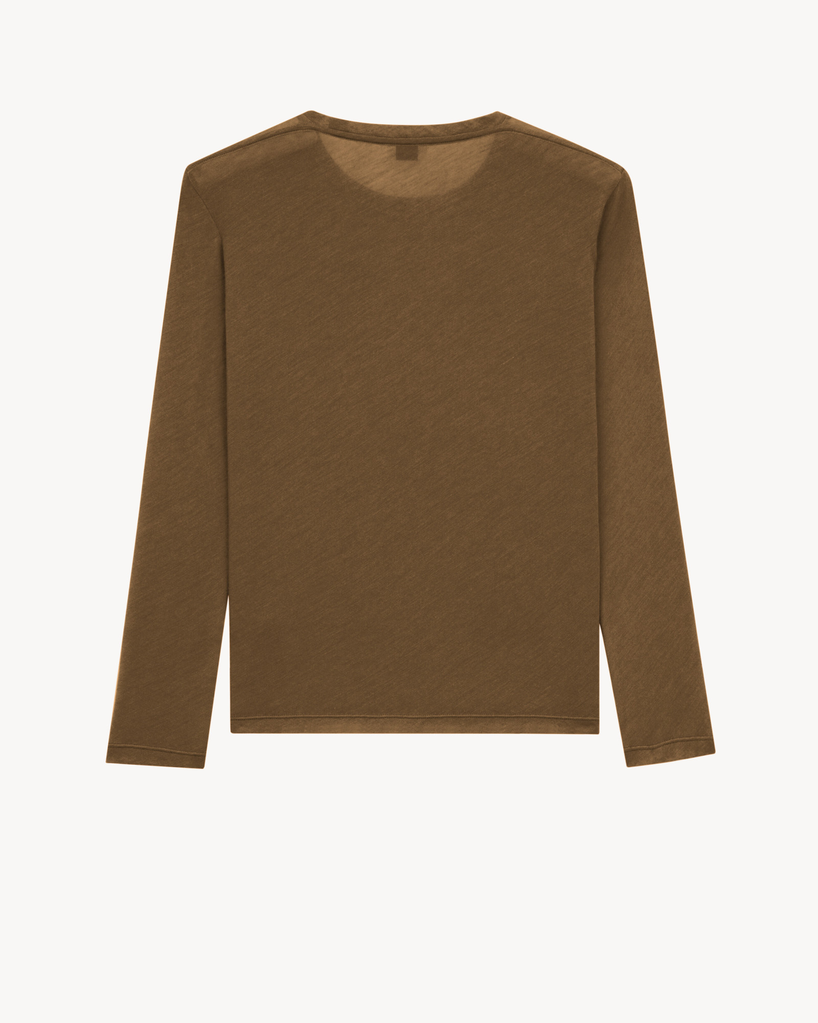 Saint Laurent Sweater In Cashmere And Silk Jersey In Green
