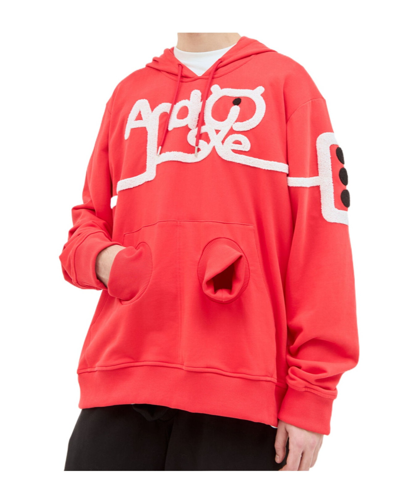 Walter Van Beirendonck Android Hooded Sweatshirt In Orange