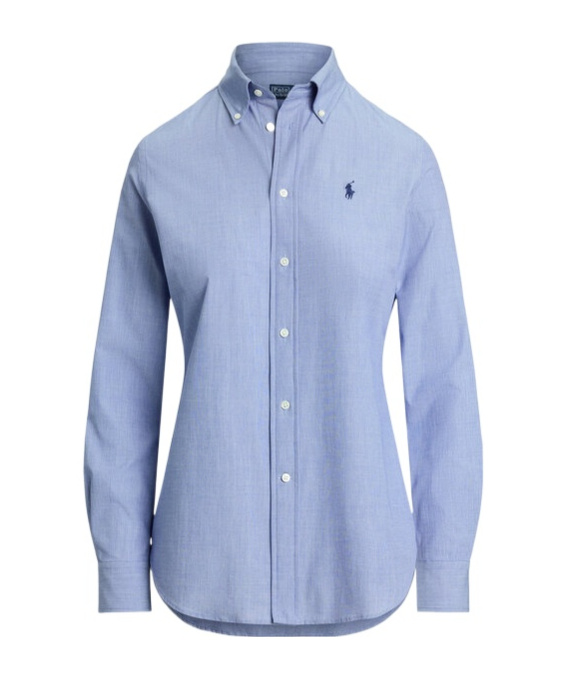 Polo Ralph Lauren Stretch Slim Fit Shirt In Blue