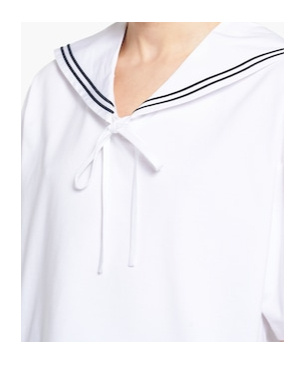 Miu Miu Tie-front Cropped Blouse In White
