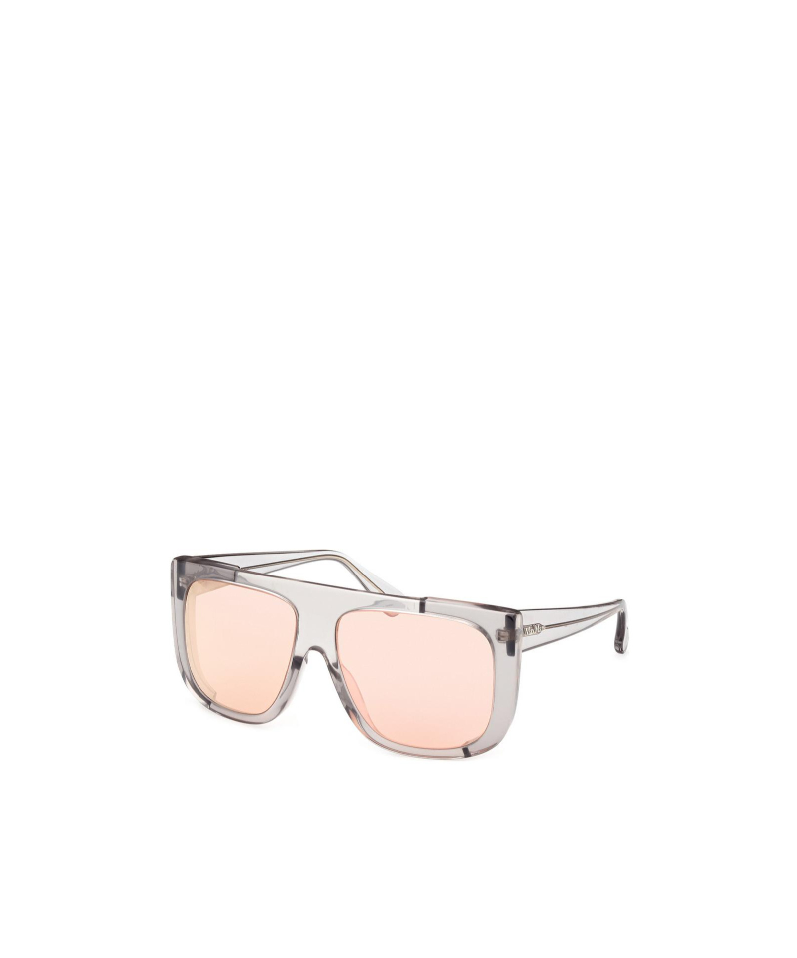 Max Mara 60mm Shield Sunglasses In Nude