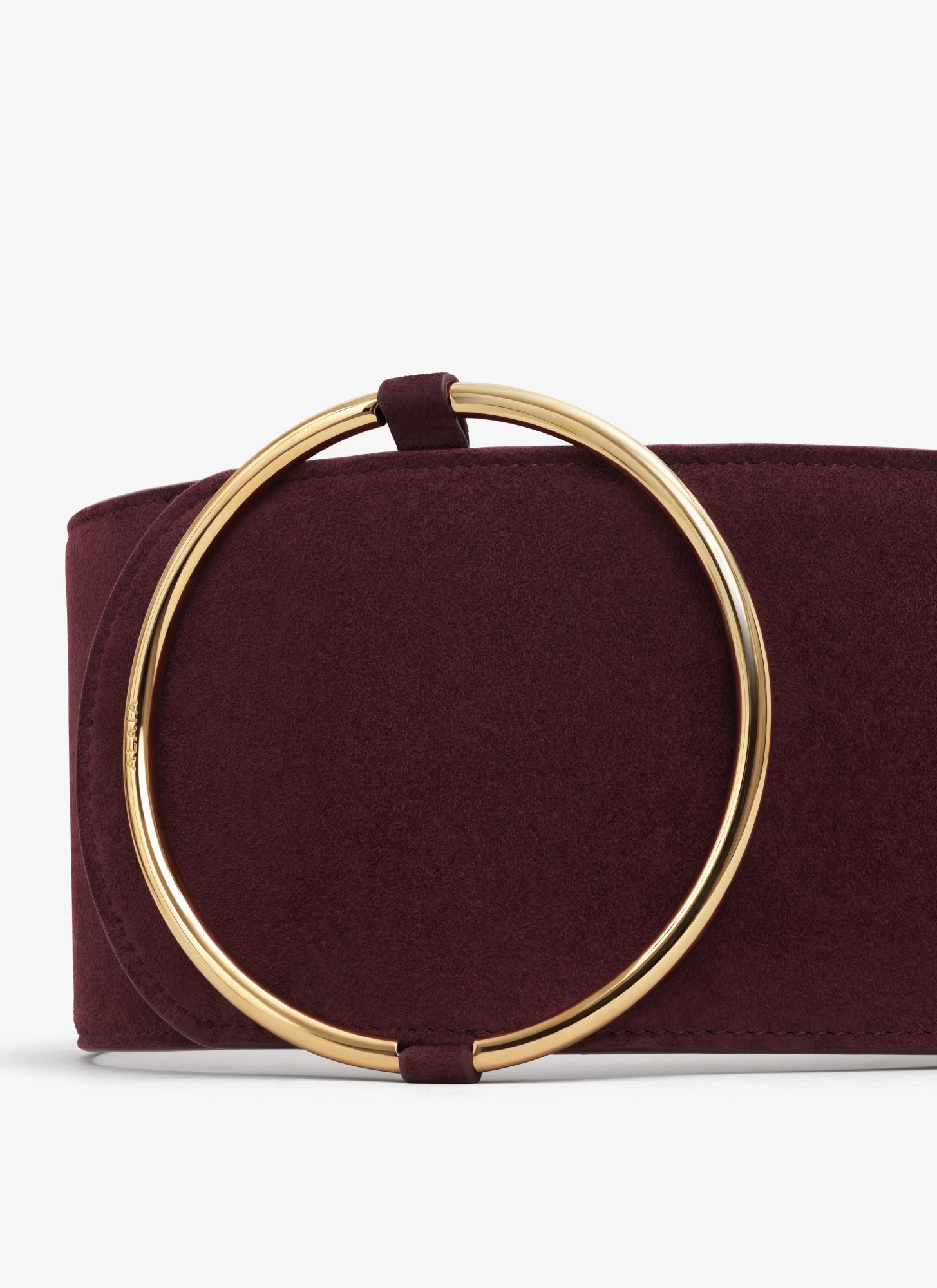 Shop Alaïa Large Circular Belt In Brown