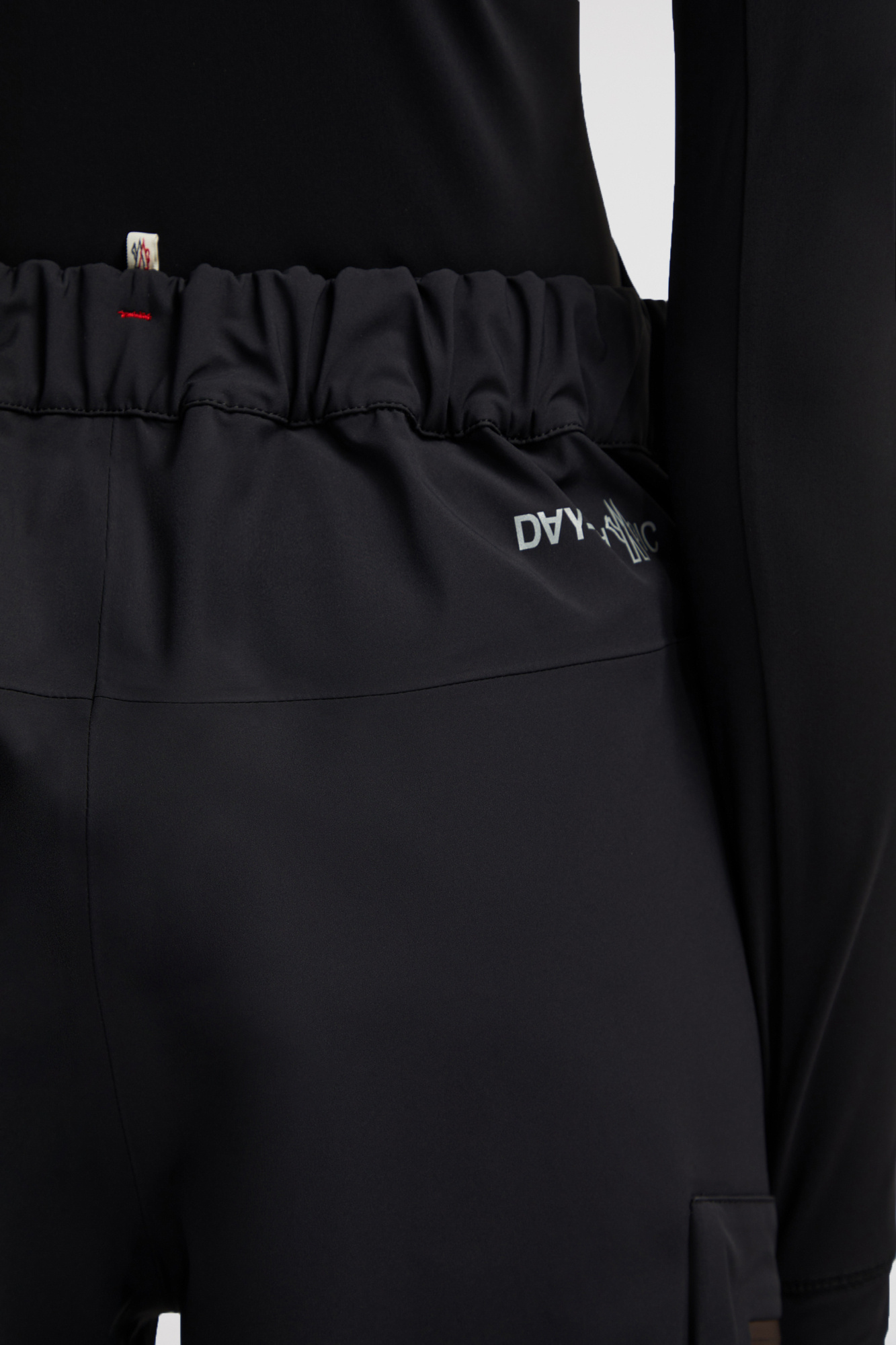 Moncler High Waist Outdoor Activity Trousers In Black