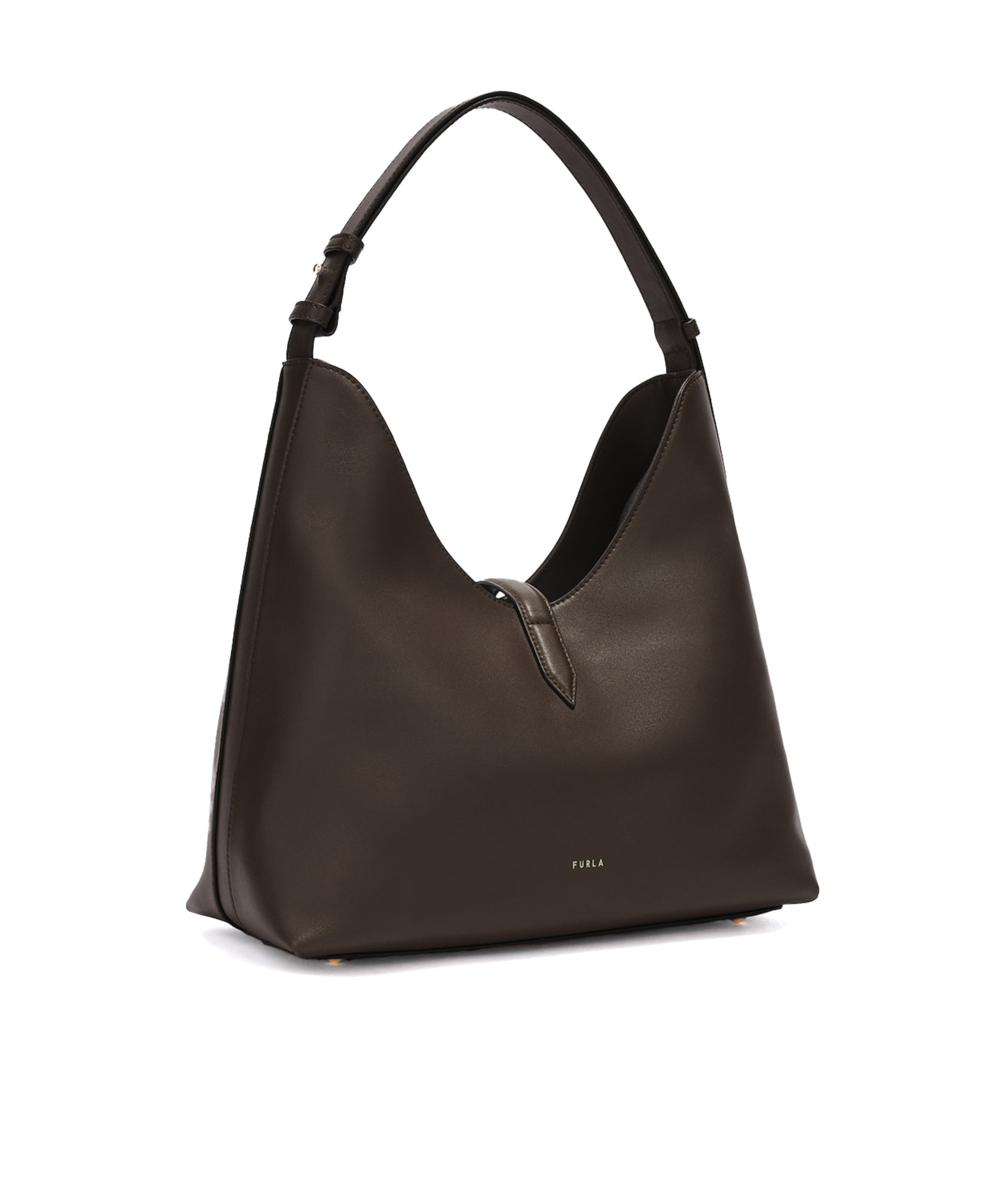 Furla Letter Logo Handbag In Black