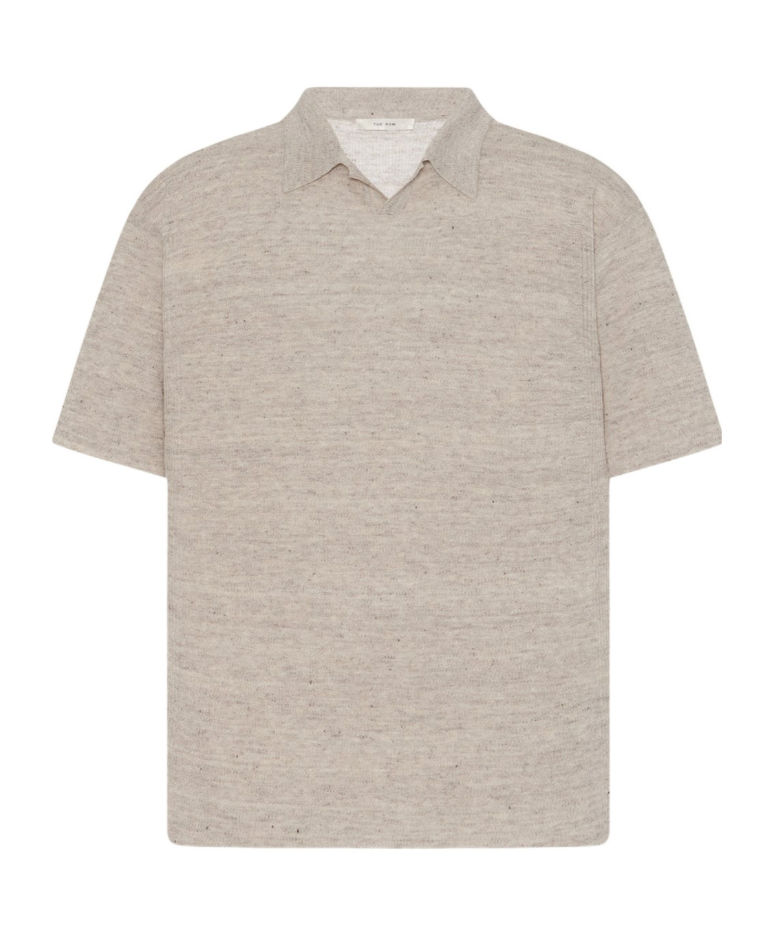 The Row Short-sleeved Polo Shirt In Light Pebble Color