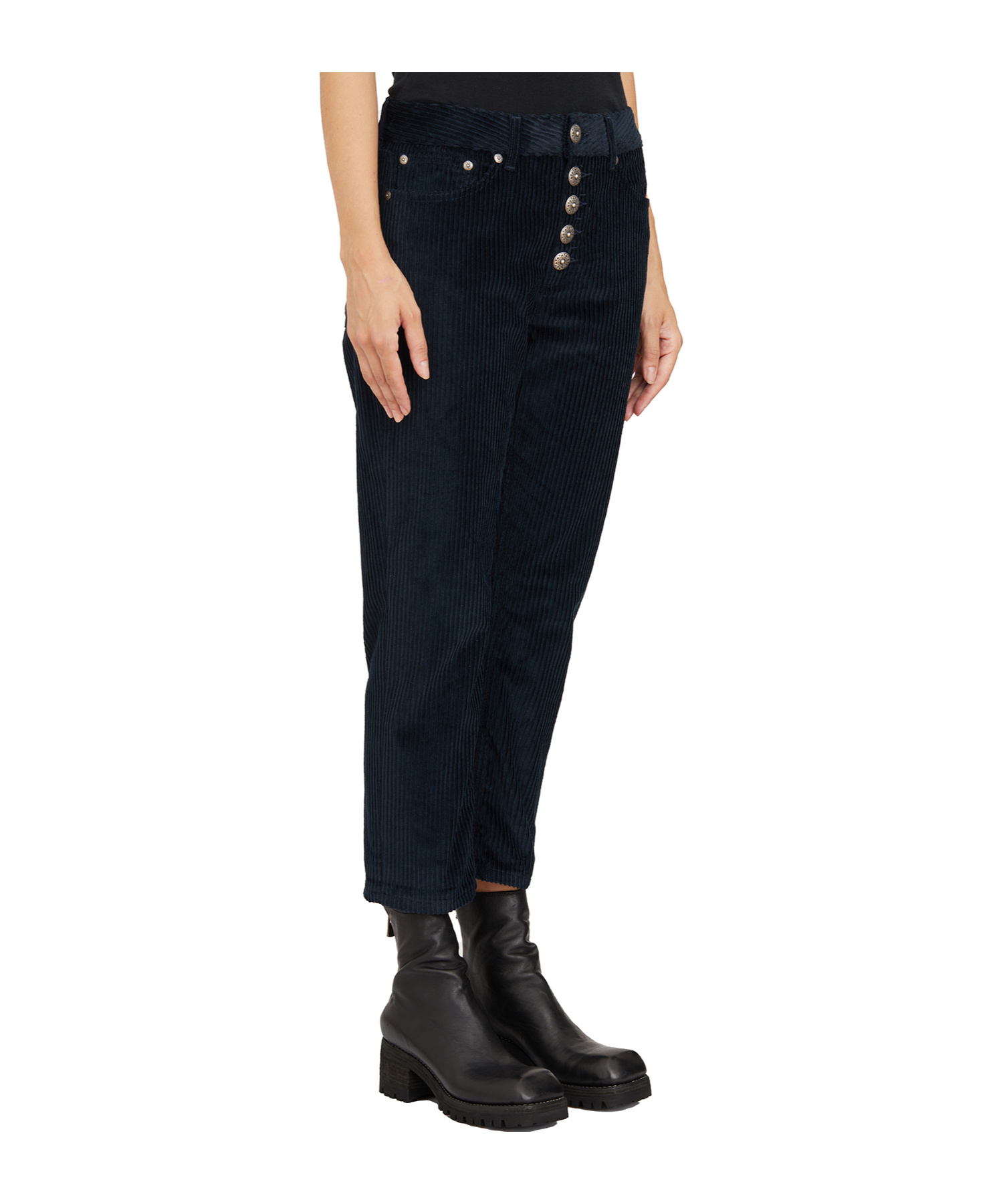Dondup Woman Pants Black Size 31 Cotton, Elastomultiester, Elastane In Black
