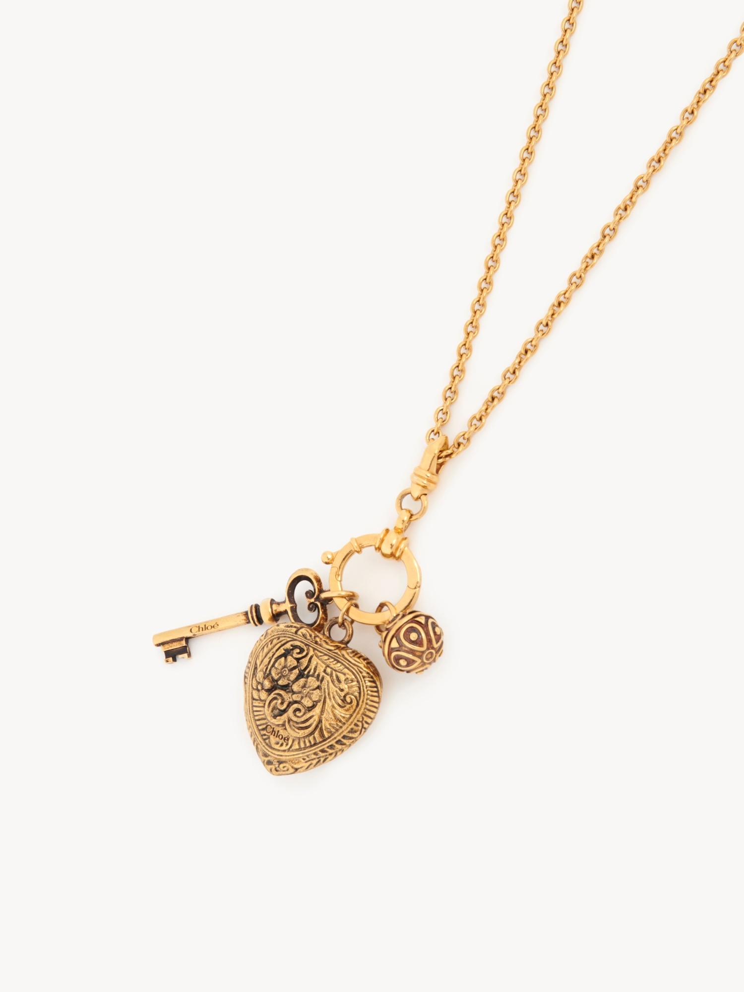 Chloé Château Treasures Embellished Chain Necklace In Blue