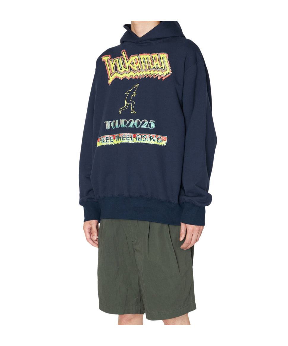 Kolor Graphic-print Hoodie In Blue