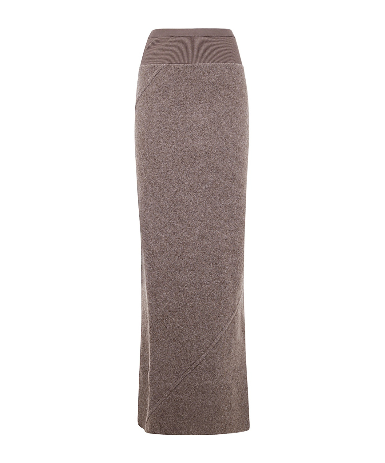 Rick Owens Flared Long Tail Skirt Clothing In Gray
