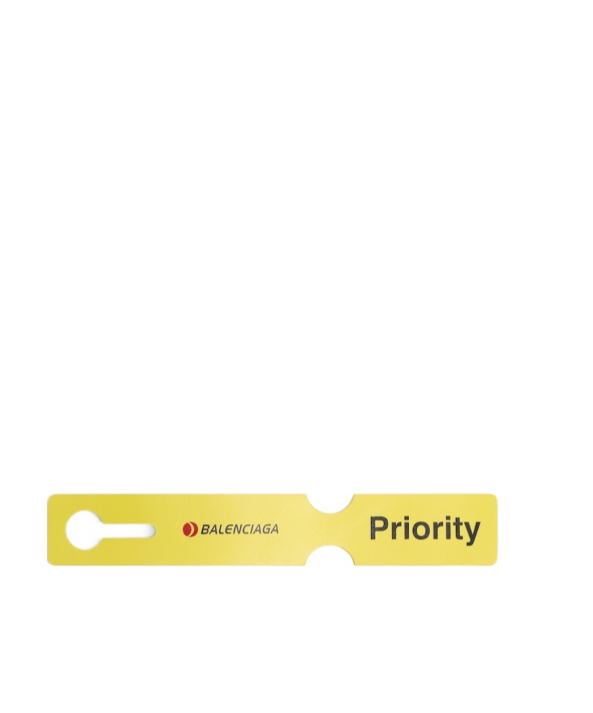 Balenciaga Charm/keychain Luggage Swing  In Yellow In Yellow