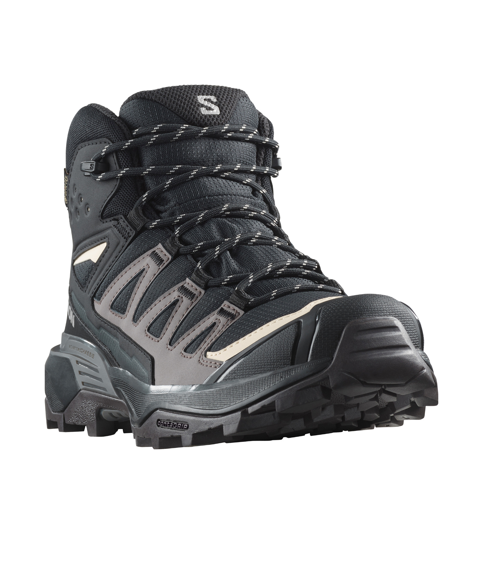 Salomon X Ultra 360mid Gore-tex Professional Sports Shoes In Black