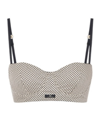 Elisabetta Franchi Polka Dot Print Bra Top In Multi