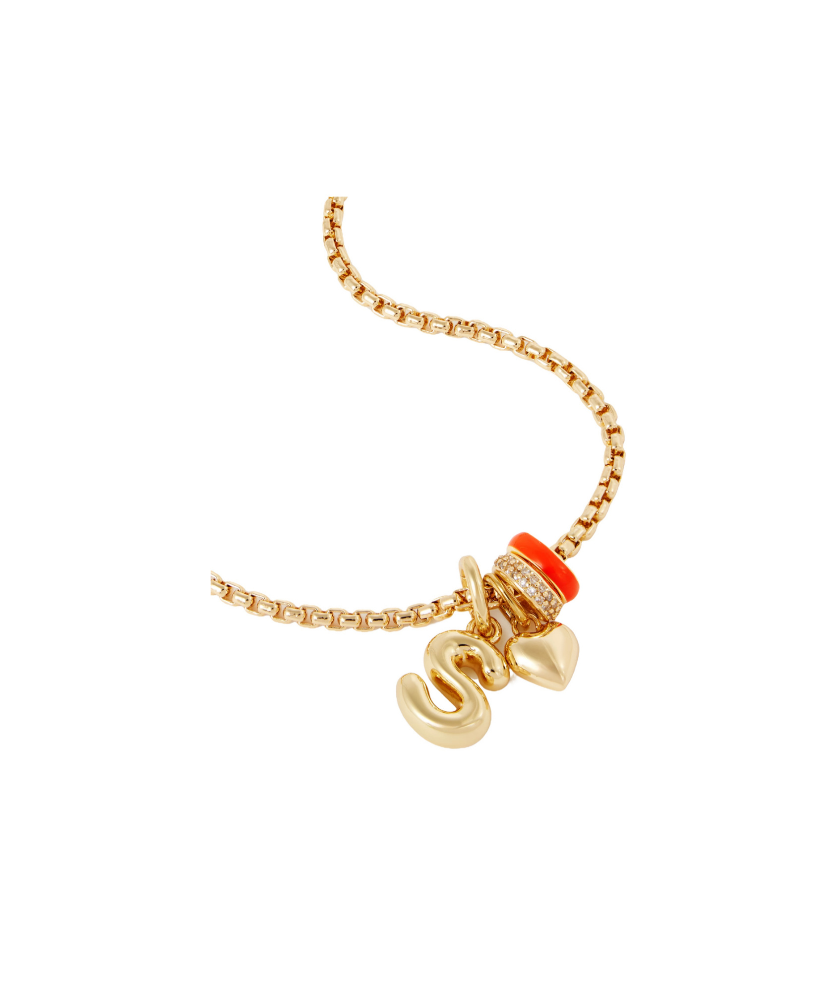 Assouline Chunky Threedimensional Initial Pendant In Gold
