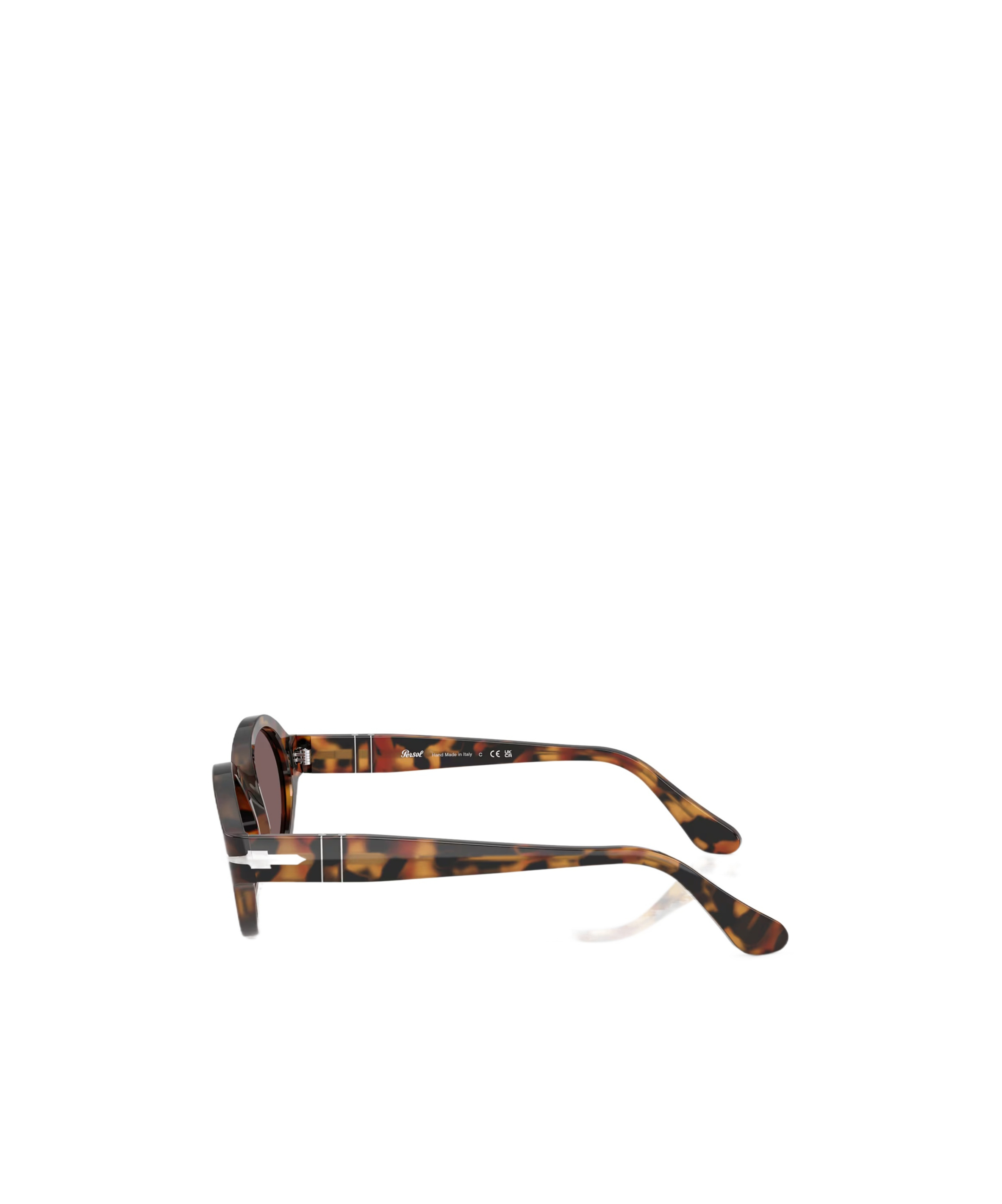 Persol Oval Frame Sunglasses In Brown
