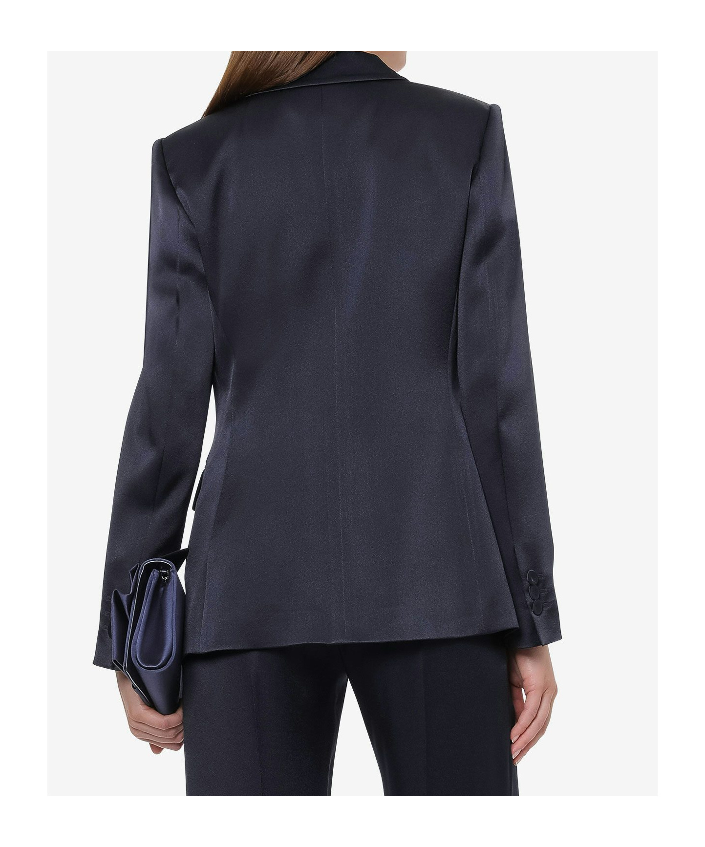 Alberta Ferretti Long-sleeved Suit Jacket In Black