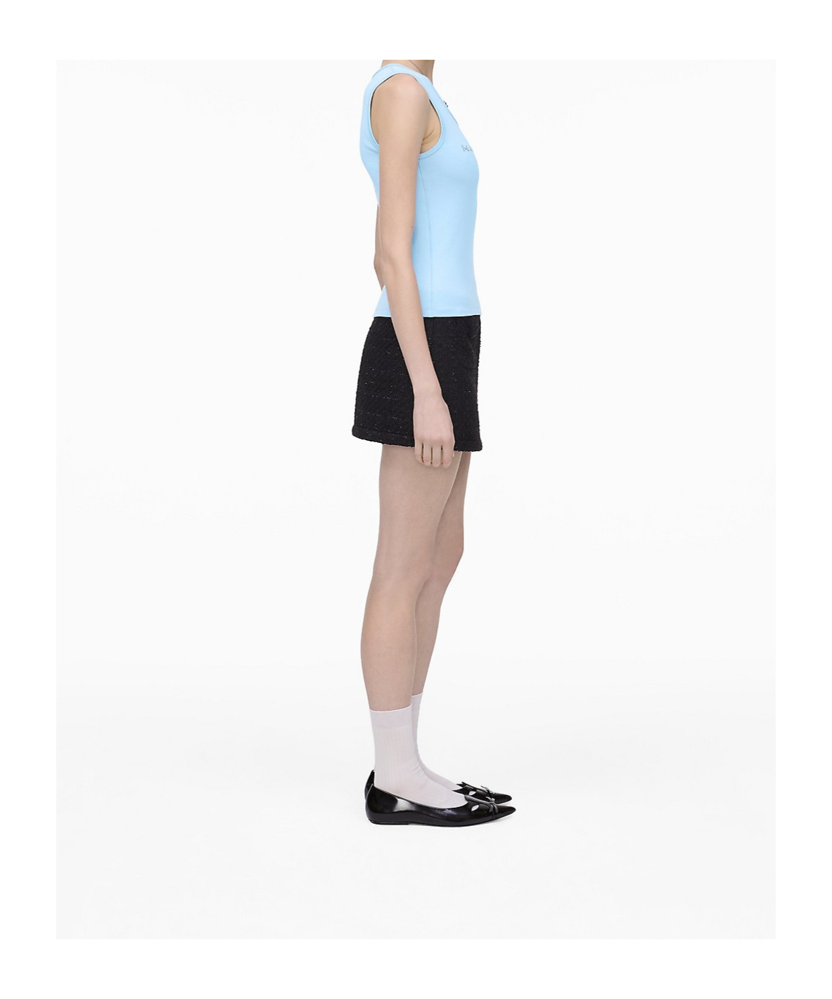 Marc Jacobs Blue Sequin Daisy Tank Top In Blue